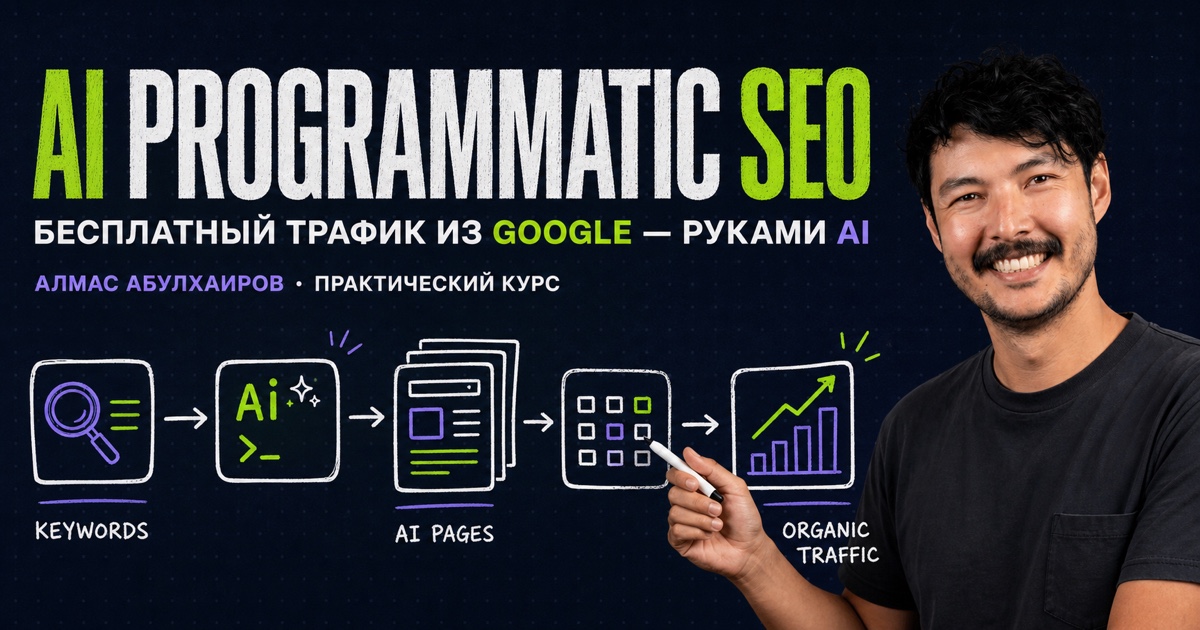 Обложка курса «AI Programmatic SEO»