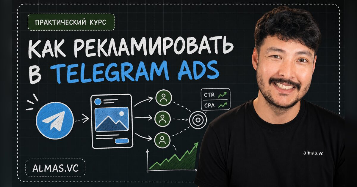 Обложка курса «Как рекламировать в Telegram Ads»
